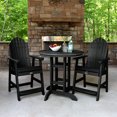 thumbnail image 2 of Highwood's 36" Round 3-pc Hamilton Dining Set - Counter Height, Outdoor, Eco-friendly, Synthetic Wood, 2 of 10
