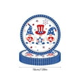 thumbnail image 3 of JoyMoreHome 20Pcs Independence Day Paper Plates - 4th of July Round Disposable Plates,7 Inch American Flag Patriotic Decorative Tableware for Party Supplies, 3 of 6