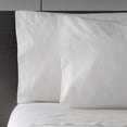 thumbnail image 2 of Vera Wang Percale Collection Bed Sheet Set - 100% Cotton, Crisp & Cool, Lightweight & Oeko-Tex Certified, Queen, White, 2 of 5