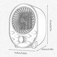 thumbnail image 4 of Portable Mini Electric Heaters Christmas Gift Small Air Heater Cute Cartoon Fan Heater Winter Heat Air Blower Office Home Office Winter Foot Warmer, 4 of 5