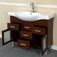 thumbnail image 3 of Bellaterra Home 39.8 in Single sink vanity-wood-walnut-4 drawers, 3 of 5