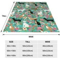 thumbnail image 5 of Yibo Funny Animals Puppy Dog Blanket Flannel Soft and Comfortable Anti-static Bed Sofa Blanket, 5 of 8