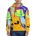 thumbnail image 2 of Lsque Geometry Dash Pattern Casual Men's Hoodie,Hooded Sweatshirt with Kangaroo Pocket,Pullover Hoodie-Medium, 2 of 8