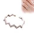 thumbnail image 1 of Inspirational Ring Opening Adjustable Wave Ring Ring To My Daughter Highs And Lows Inspirational Ring Opening Adjustable Wave Ring Inspirational Rings For Women, 1 of 8