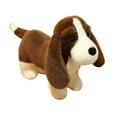 thumbnail image 2 of Decoración de peluche para perros de peluche de dibujos animados cómodos decoración del hogar encantador abrazando juguete animal de lujo para niños Marrón oscuro, 2 of 8