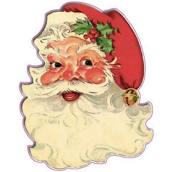 Claus Face Wall Décor Decal 12" x 10" from The United States