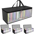 thumbnail image 2 of 4Pcs Hat Organizer for Baseball Caps Non Woven Hat Storage Box 19.7×7.9×8.3 Inch Hat Storage Bag with Handle Clear Window Holds 40 Hats Organizer Case Hat Storage Organizer for Home, 2 of 10