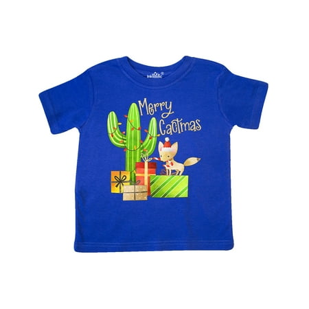 

Inktastic Merry Cactmas Cute Fox Cactus and Christmas Presents Gift Toddler Boy or Toddler Girl T-Shirt