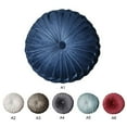 thumbnail image 6 of Pumpkin shaped plush cushion, thick chair cushion yoga floor cushion pillow backrest car cushion crystal velvet PP blue color, 6 of 6