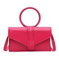 thumbnail image 1 of Bolso de noche con solapa de cuero para mujer, bolso de mano, cartera cruzada, bolso de cuerpo cruzado Rosa Macarena Bolso de mano con sobre de noche, 1 of 5