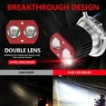 thumbnail image 4 of BTOER Motorcycle Headlight Dual Lens 3000LM 12-80V H4 H6/BA20D Motorcycle Headlight, 4 of 7