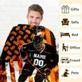 thumbnail image 3 of Ice Hockey Gifts with Name for Boys, Personalized Ice Hockey Throw Blanket for Kids Teens, Cool Sport Blankets for Ice Hockey Lovers, Custom 40x30 Inches Throws for Lap Couch Sofa Bed, 3 of 4