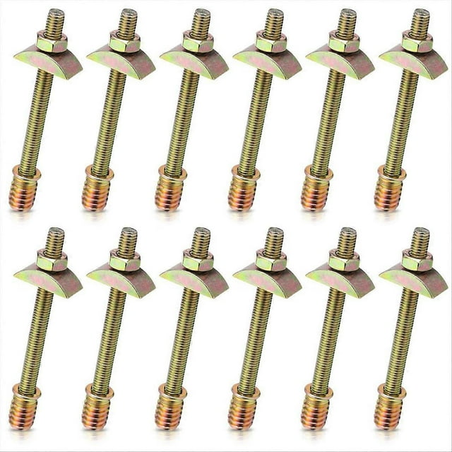 12PCS Bed Frame Hardware Connector Kit M8x100 mm