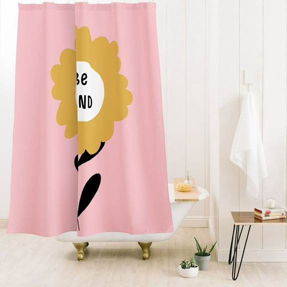 Society6 Gale Switzer Be Kind Bloom Shower Curtain 71" x 74"