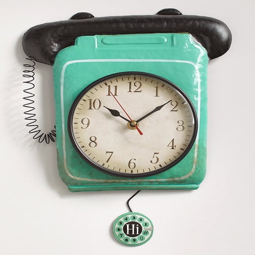 Retro Metal Pendulum Wall Clocks
