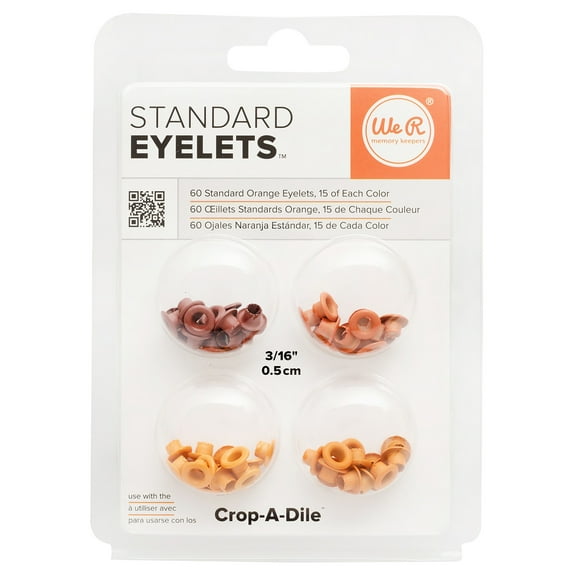We R Eyelets Standard 60/Pkg-Orange