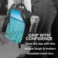 thumbnail image 6 of Lsque Crystal Clear Ocean Waves Lunch Bag Lunch Box for Women Men Reusable Insulated Lunch Tote Bag,Leakproof Thermal Cooler Sack Food Handbags Case High Capacity, 6 of 9