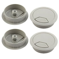PC Computer Desk Table Grommet Cable Wire Hole Cover 2 Inch Mounting Dia 4pcs