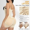 thumbnail image 2 of Shapewear for Women Butt Lifting Body Shaper Tummy Control Postpartum Faja Body Shaper Open Bust Thigh Slimmer Bodysuit, 2 of 5