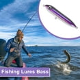 thumbnail image 6 of Unique Bargains Fishing Lures Catfish Rattling Line Float Lures Topwater Bass Lures Lifelike Bass Fishing Lures for Santee Rig Fishing Silver Tone, Purple, 6 of 7