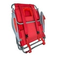 thumbnail image 6 of Ostrich On-Your-Back Folding Reclining Outdoor Lawn Chair, Red (2 Pack), 6 of 10