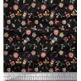 thumbnail image 1 of Soimoi Cotton Duck Fabric Leaves & Floral Artistic Print Fabric by The Yard 42 Inch Wide, 1 of 3