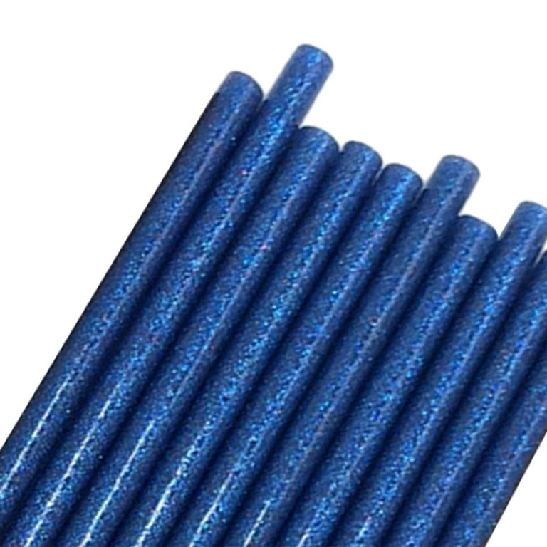 10x Colored Hot Melt Glue Sticks, Color Glitter Hot Glue Sticks, Hot Melt  Glue Sealing Sticks for Sealing, Holiday Craft Art Blue 