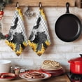 thumbnail image 6 of Sunflower Cows Kitchen Towels Set of 2, Farmhouse Floral Watercolor Botanical Plaid Absorbent Dish Towels for Kitchen, Microfiber Hand Towel, Quick Drying Tea Towel for Cleaning Decorative Dishcloths, 6 of 7
