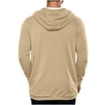 thumbnail image 5 of Horkkom Zip Up Hoodie Men Fall Outfits Plain Workout Hoodie Thin Casual Sweatshirt with Pockets XL, 5 of 5