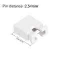 thumbnail image 2 of 50pcs 2.54mm Standard Pin Header Jumper Cap Short Circuit Connection Cap,Mini Micro Jumper Bridge Plug White, 2 of 5