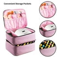 thumbnail image 3 of Nail Polish Organizer Case,Portable Double-Layer Nail Polish Organizer with Compartments,Travel Nail Polish Carrying Case for Manicure Tools Storage, 3 of 8