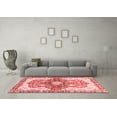 thumbnail image 3 of Ahgly Company Machine Washable Indoor Rectangle Abstract Red Modern Area Rugs, 5' x 8', 3 of 4