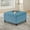 Blue, variant on JESTOP Ottoman Footrest, Ottoman with Storage, Upholstered Coffee Table with Wooden Legs, Home Decor Ottoman, 30"x30"x18"