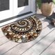 thumbnail image 4 of Alfombra Suave Antideslizante Semicircular Para La Entrada De Casa. Alfombra De Cristal Velvet Duradera Y Superabsorbente., 4 of 7