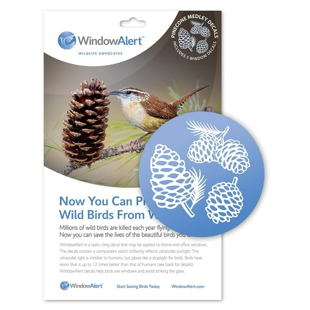 WindowAlert Pinecone AntiCollision Decal UVReflective Window Decal