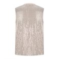 thumbnail image 6 of Women's Fashion Sparkling Sleeveless Top, Round Neck Base Shirt, Sequin Tank Top, Lightweight Pullover Shirt, Versatile Sleeveless Blouse for Layering, Casual and Stylish Women's Sleeveless Shirt, 6 of 6
