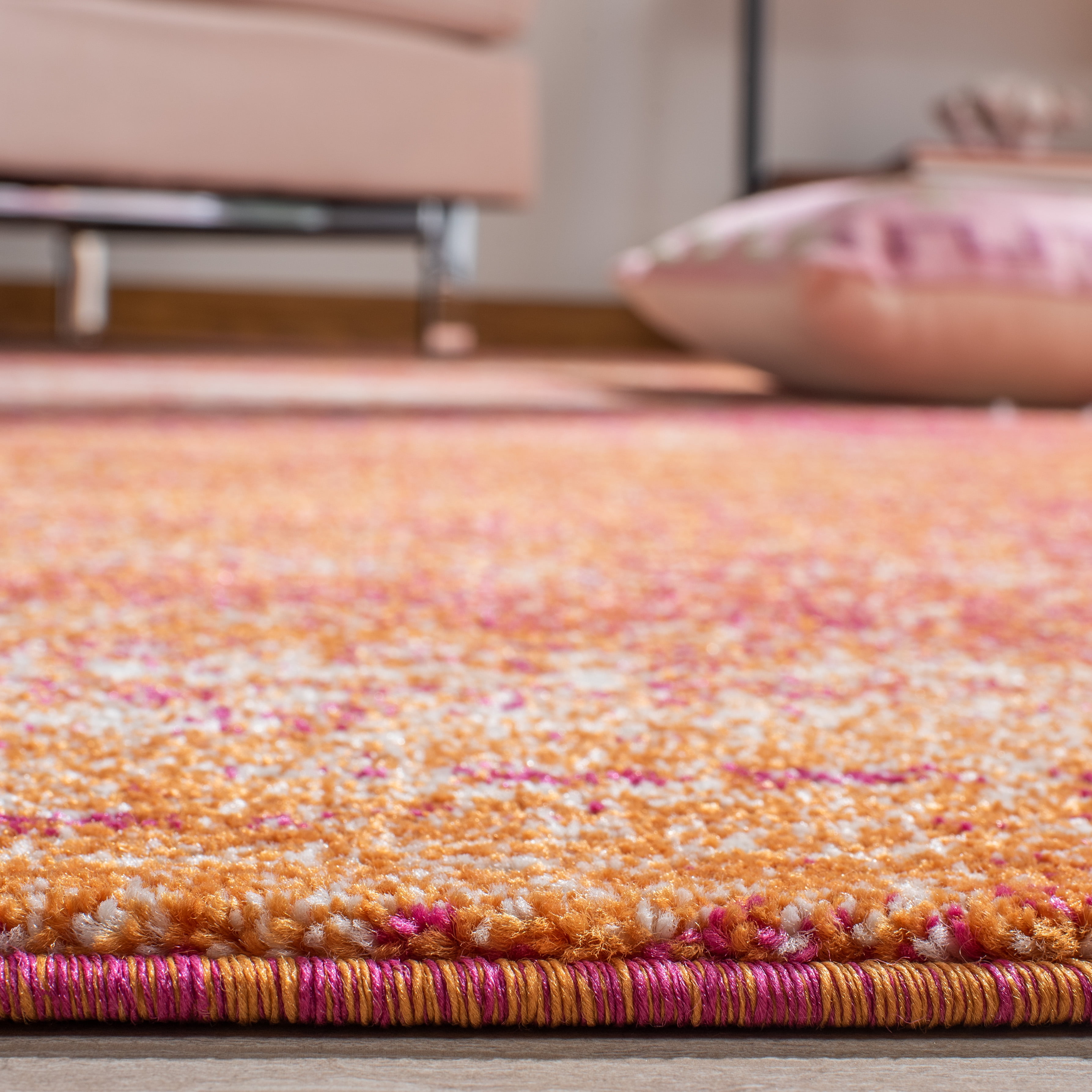 SAFAVIEH Evoke Frosina Abstract Area Rug, Ivory/Orange, 3' x 5'