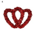 thumbnail image 1 of Adorable Heart Shape Wreath Beautiful Festive Touch Plastic Wreath Decor for Home, 1 of 8