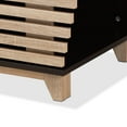 thumbnail image 6 of Baxton Studio Eckhart Modern and Contemporary Two-Tone Dark Brown and Oak Finished Wood Cat Litter Box Cover House, 6 of 10