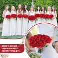 thumbnail image 4 of Rosas artificiales Rowfad Velvet Silk Red 60 unidades, 4 of 9