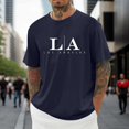 thumbnail image 3 of Plus Size T Shirts for Men Designs Trendy Loose Fit Crew Neck Holiday Tees Clothes Short Sleeve Performance Tee for Gym Tennis, 3 of 5