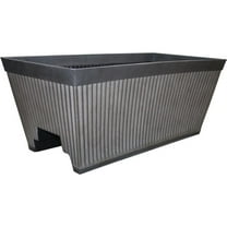 Southern Patio 10000-04782 24 in. Westlake Deck Rail Planter - Silver