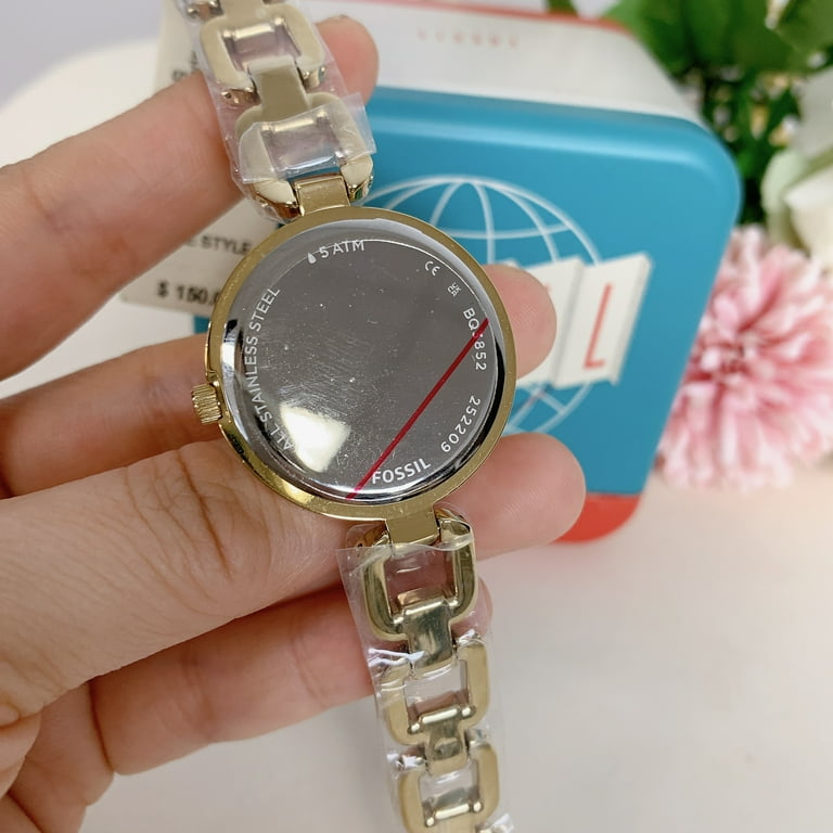 FOSSIL 腕時計 女性BQ3852 ゴールド Fossil BQ3852 Kerrigan Three-Hand Gold-Tone Stainless Steel