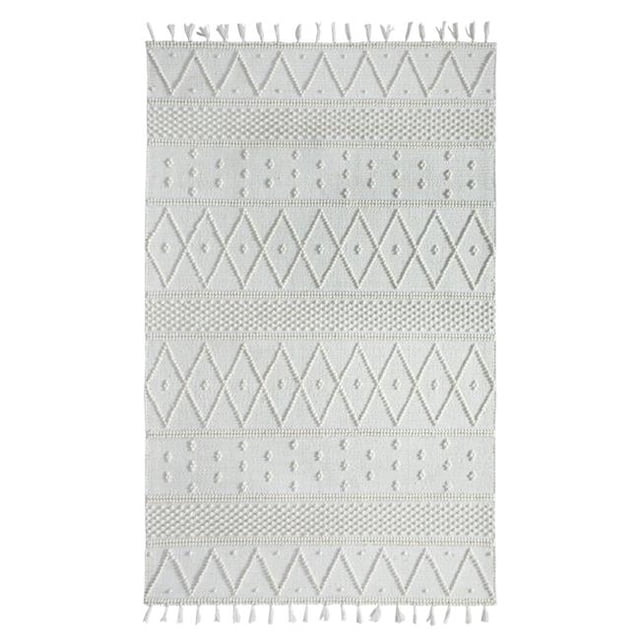 Dynamic Rugs LY462130100 3 ft. 6 in. x 5 ft. 6 in. Liberty 2130 Rectangle Modern Wool Rug - 100 Ivory
