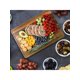 thumbnail image 3 of One Piece, Large Acacia Wood Chopping Board With Edge Grain Texture, Double-Sided Wood Cutting Board With Juice Groove And Handle, Ideal For Pre-Oilin, 3 of 5