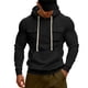 thumbnail image 2 of MHFRRA Sudadera con Capucha de Peso Pesado, Chaqueta de Trabajo para Exteriores con Bolsillo Amplio, Jersey Informal para Otoño E Invierno Negro, 2 of 7