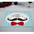 thumbnail image 2 of ABPHQTO Happy Fathers Day Card Table Placemat Food Mat 12x18 Inch,Pack of 2., 2 of 2