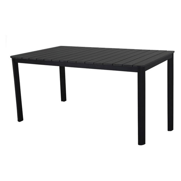 Oakland Living Straight Leg Indoor/Outdoor Faux Wood and Steel Patio