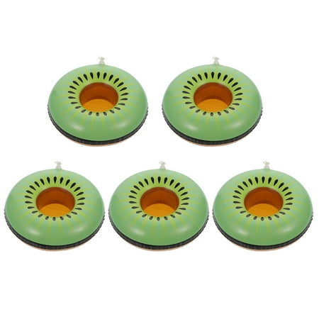 

1 Set 5Pcs Water Inflatable Cup Coasters Fruit-shaped Cup Pads (Random Color)