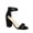 Black, variant on Iris-s Women's Fashion Open Toe Ankle Strap Buckle High Chunky Heels Dress Sandals Shoes (Taupe. 6.5)